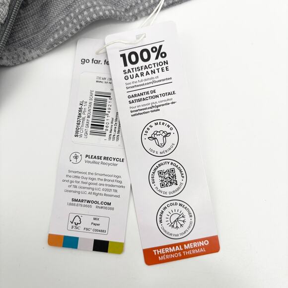 Nw Smartwool Merino 250 Base Layer Womens XL 1/4 Zip Classic Thermal Merino Wool - Picture 10 of 10